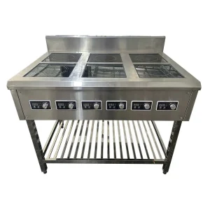 Bếp từ công nghiệp 6 vùng nấu