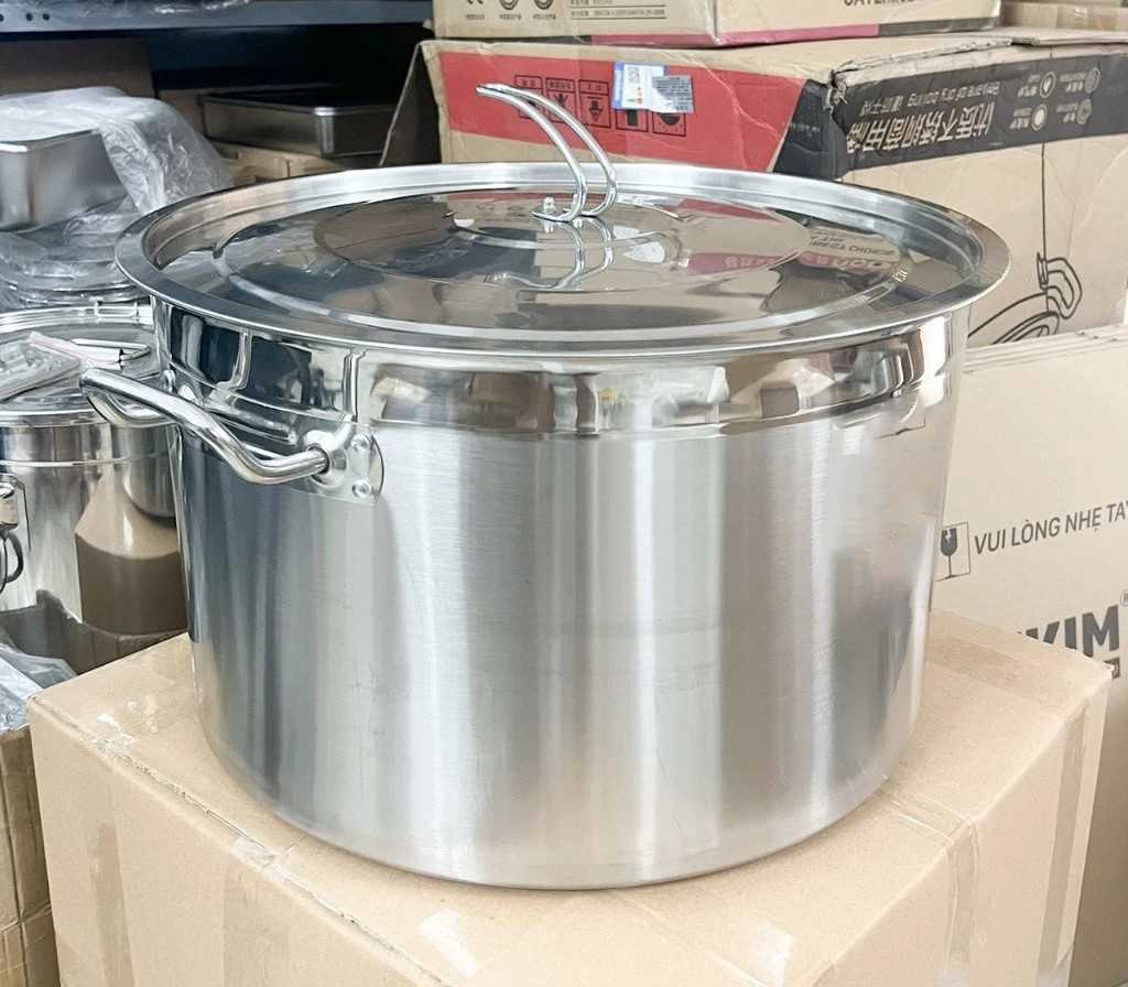 nồi inox nấu phở cho bếp từ công nghiệp