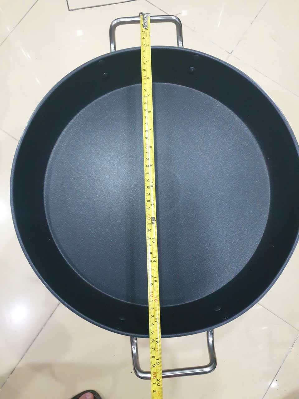 chảo inox phủ chống dính dùng cho bếp từ công nghiệp