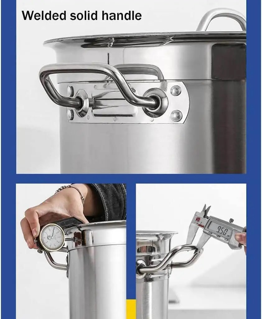 Quai nồi inox Zircon chắc chắn cho bếp công nghiệp