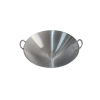 Chảo lõm inox 40cm - Chất liệu inox 430 dày 1mm - áº£nh cháº£o hiá»ƒn thá»‹ Ä‘áº§y Ä‘á»§